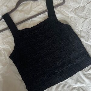 Everlane ruched tank top